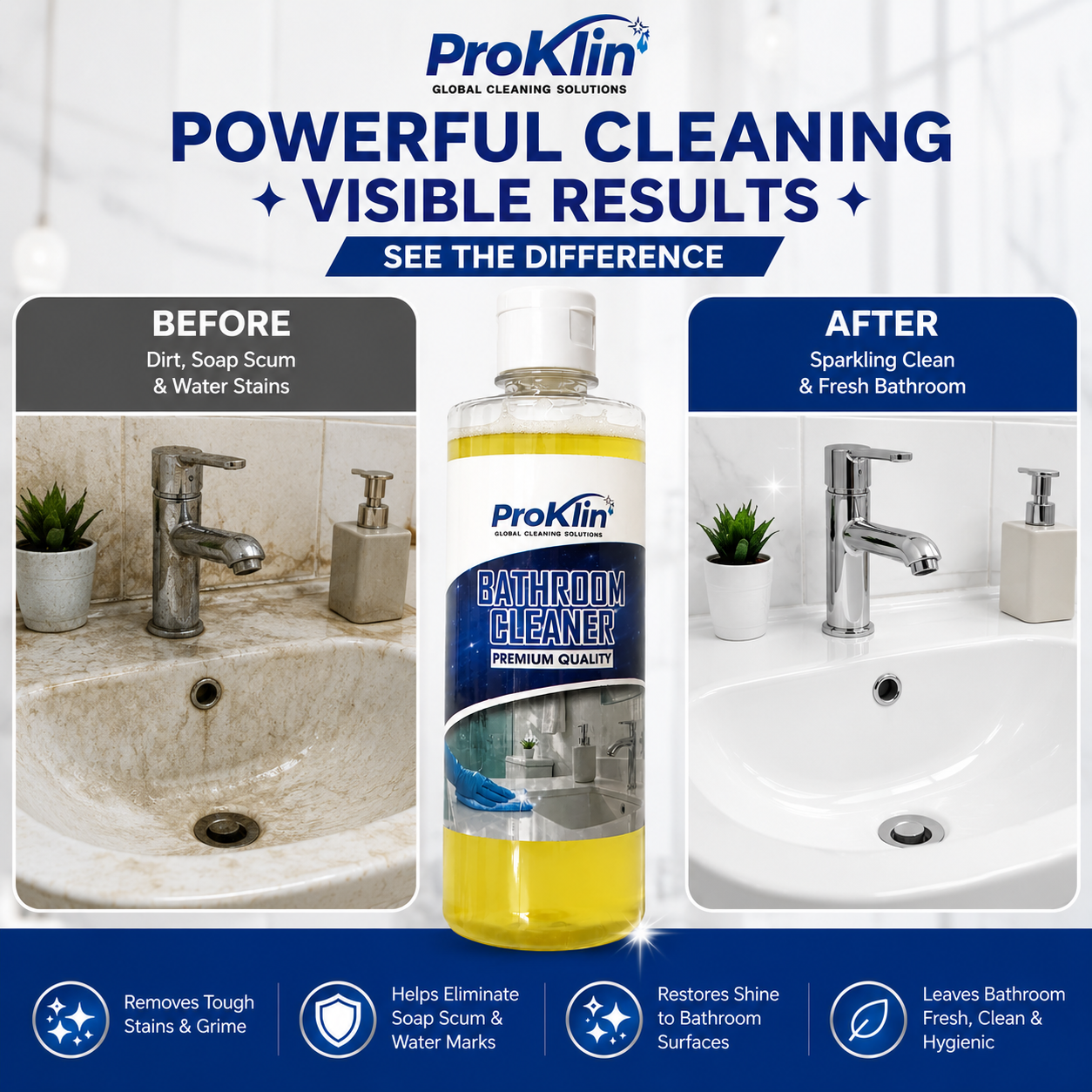 Bathroom Cleaner Before After