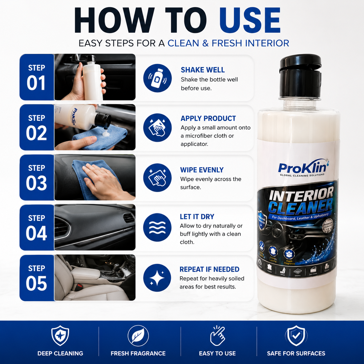 Interior Cleaner How to use