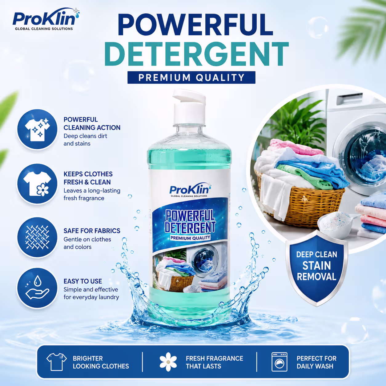 ProKlin Powerful Liquid Detergent – Premium Quality Laundry Cleaning Solution - Image 2