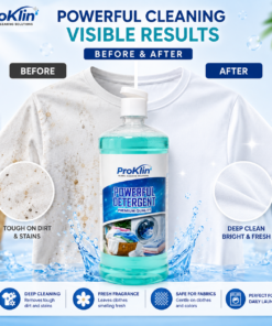 Powerful Liquid Detergent before after